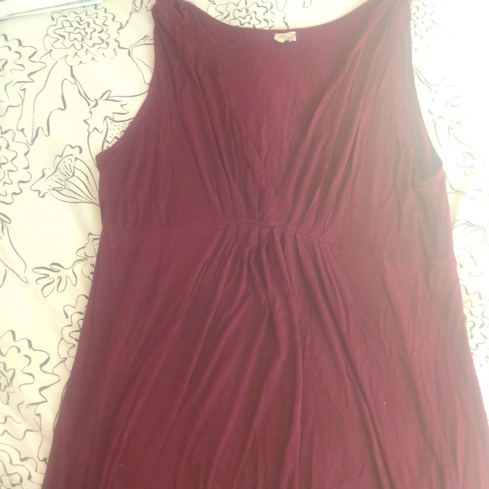 Maroon colored swim coverup